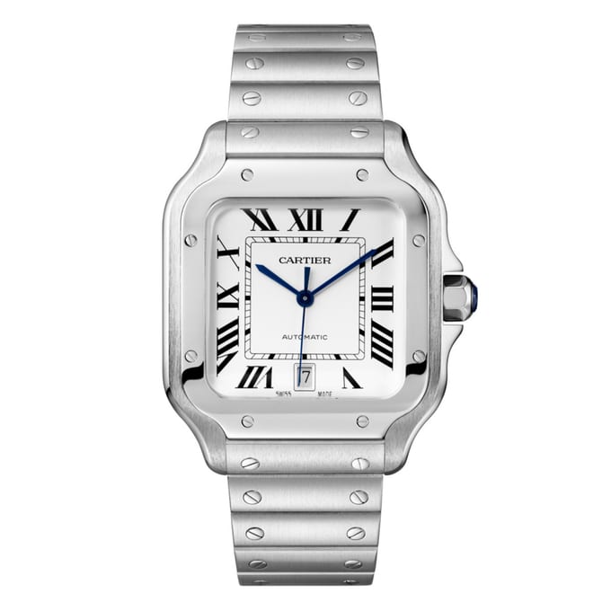 Cartier Santos mit sichtbaren Lünettenschrauben