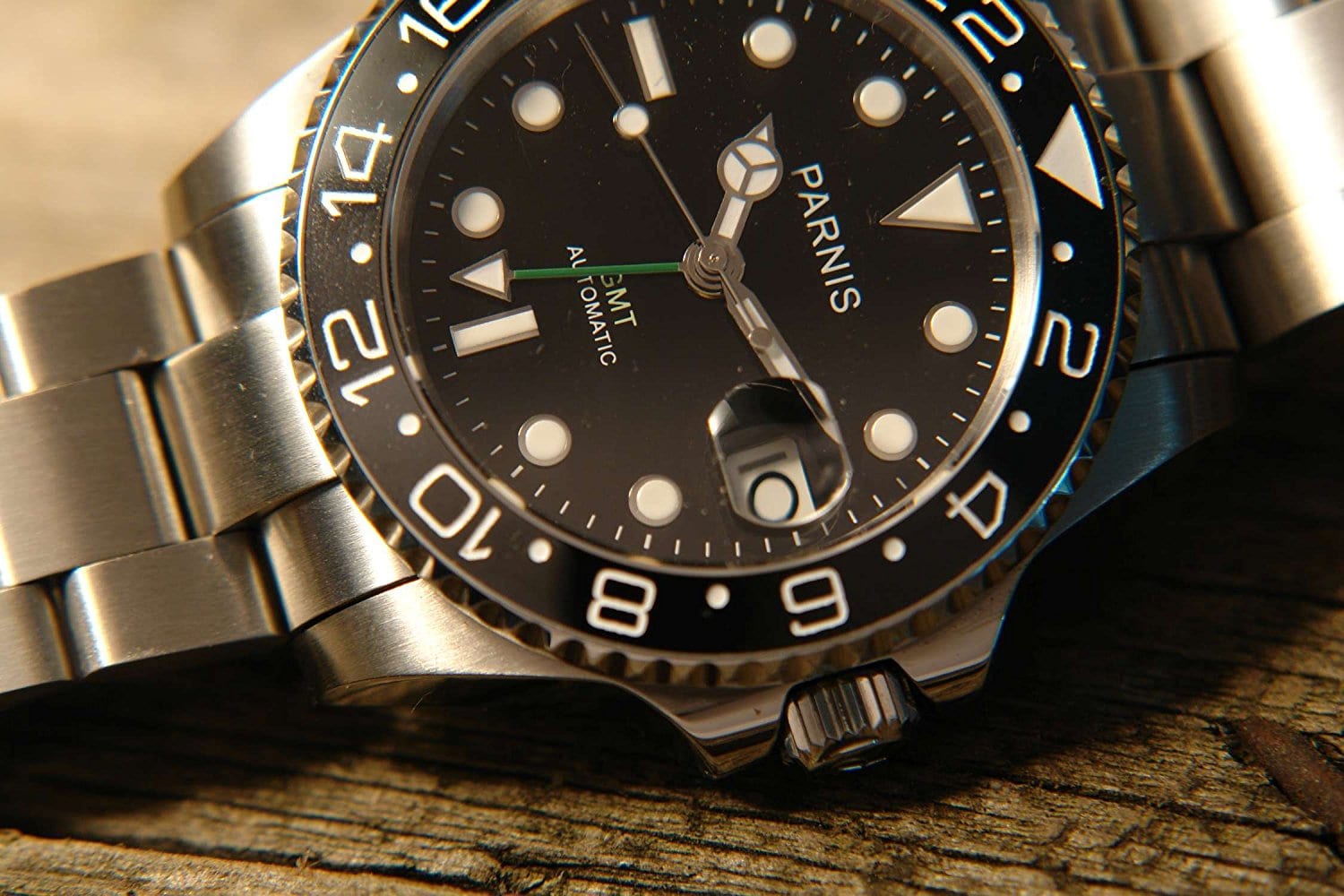 Parnis-Automatikuhr im Design der Rolex Submariner