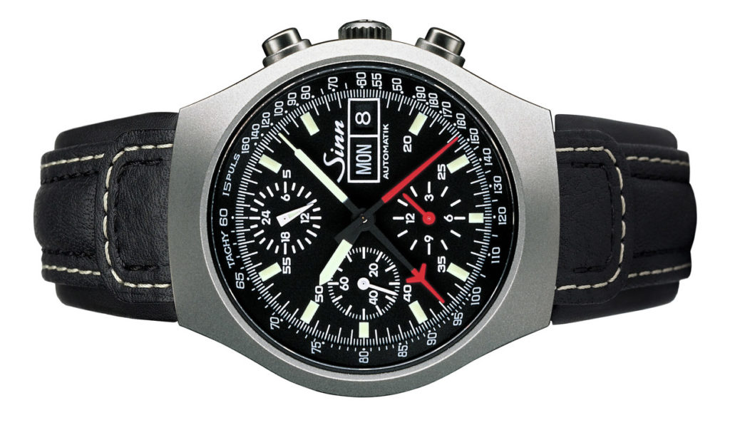 Historischer Sinn-Fliegerchronograph in der Tradition deutscher Bundeswehr-Dienstuhren