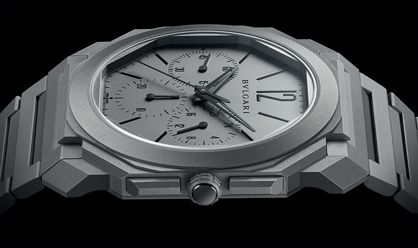 Bulgari Octo Finissimo Chronograph GMT Automatic aus Titan